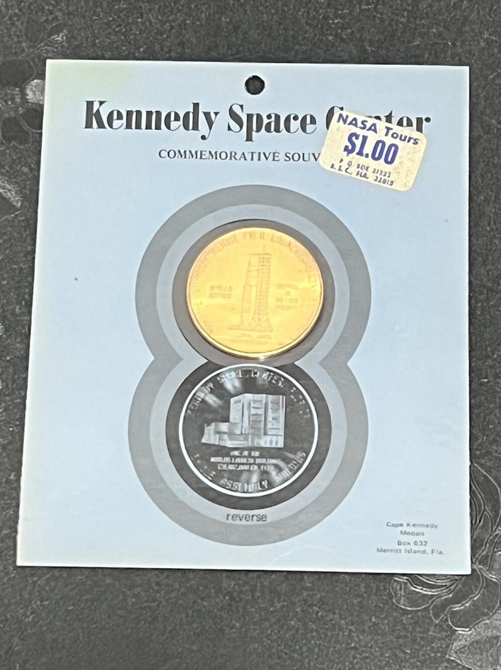 Kennedy Space Center Commemorative Souvenir Token Apollo Saturn 1970-1980
